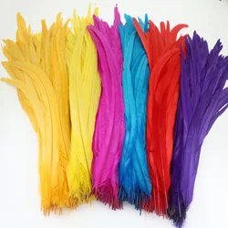 50pcs/lot Rooster Feathers Carnival Feathers for Decoration 25-40cm and Accessories for the Table Sewing Chicken Feather Dress