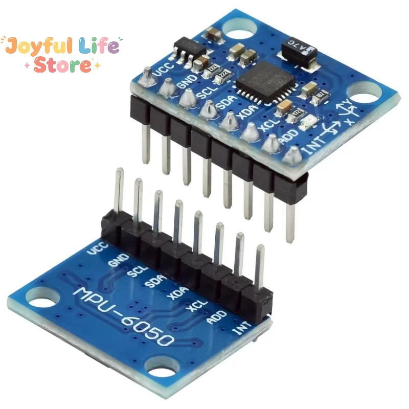 Hot 1 Set MPU6050 GY-521 3-Axis Accelerometer Gyroscope 6DOF Sensor Module High Precision Small Size Breakout Board
