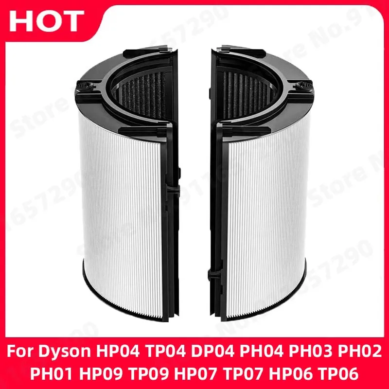 

HEPA + Углеродный фильтр 2 в 1 для Dyson HP04 TP04 DP04 PH04 PH03 PH02 PH01 HP09 TP09 HP07 TP07 HP06 TP06, Сменные аксессуары