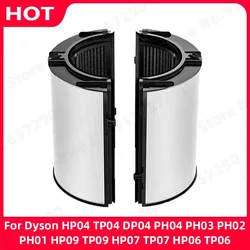 2 in 1 HEPAフィルター,Dyson用カーボンフィルターデバイスhp04 tp04 dp04 ph03 ph02 ph01 hp09 tp07 tp06 tp06交換用アクセサリー