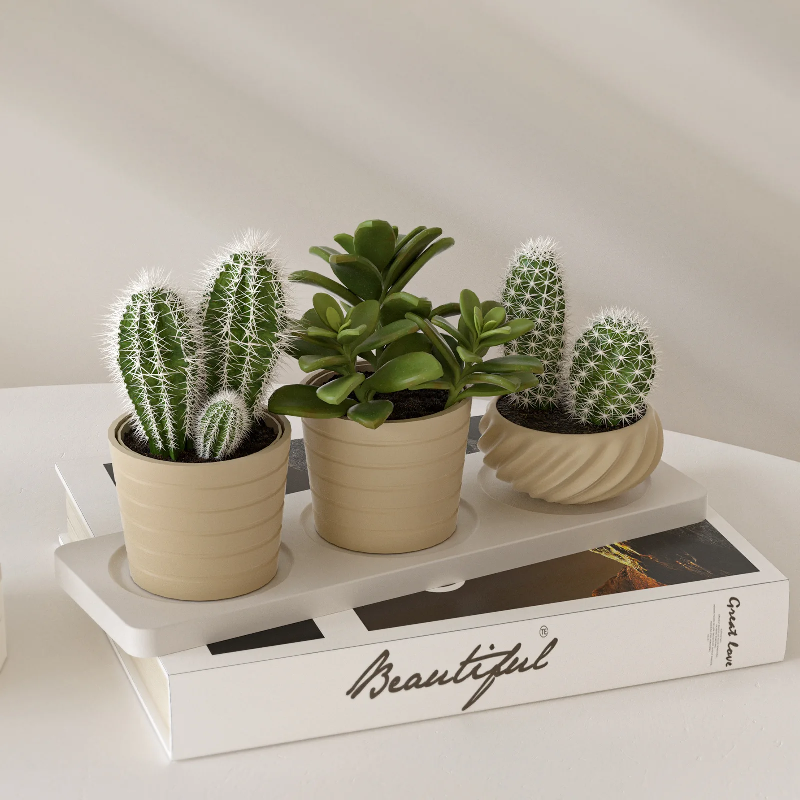 Aroma Gypsum Pot Plant Silicone Mold DIY Candle Holder Tray Flower Pot Tea Cup Pad Base Molds For Resin Making