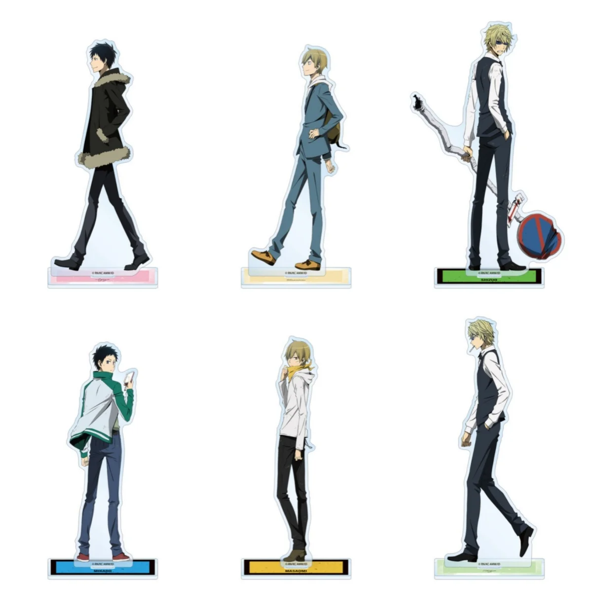 Anime Durarara!! x2 Stroll Series Mikado Ryugamine Acrylic Stand Model Plate Keychains Bedroom Decoration