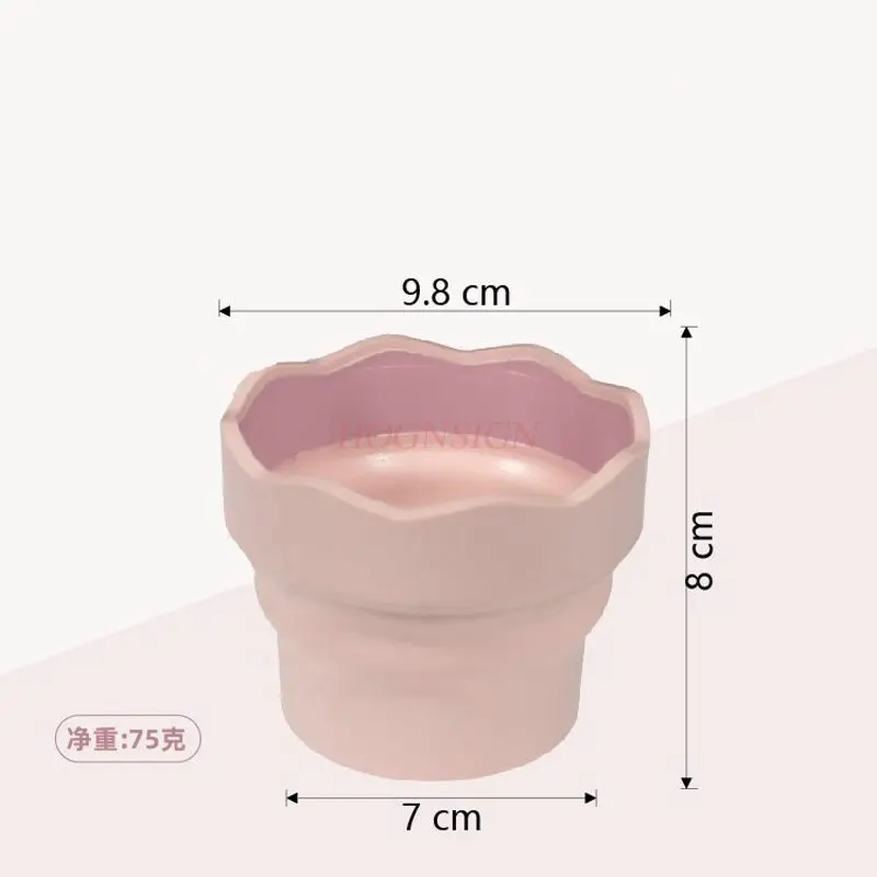 1pcs Folding bucket, foldable and extendable, portable multifunctional pen washing cup, pen washing bucket
