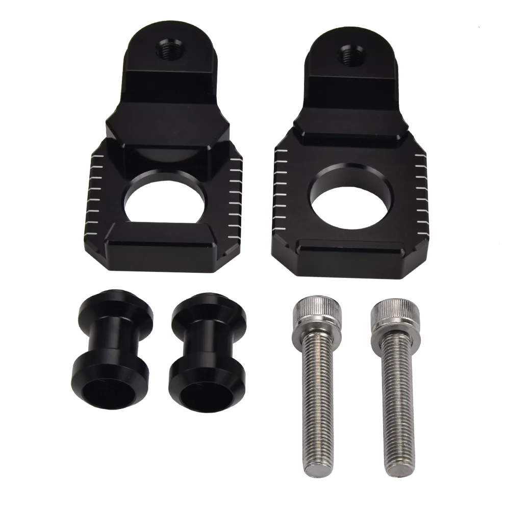 CNC Axle Block Slider Swingarm Spools Chain Adjuster For Suzuki GSXR600 GSXR750 00-09 GSXR1000 01-18 GSXR1300 Hayabusa 2008-2019