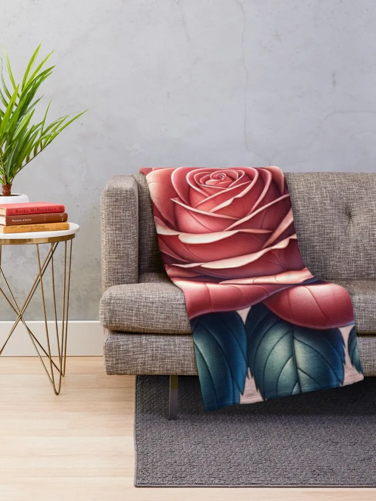 Rose Bloom 2 Throw Blanket For Sofa Thin Kid'S blankets ands Blankets