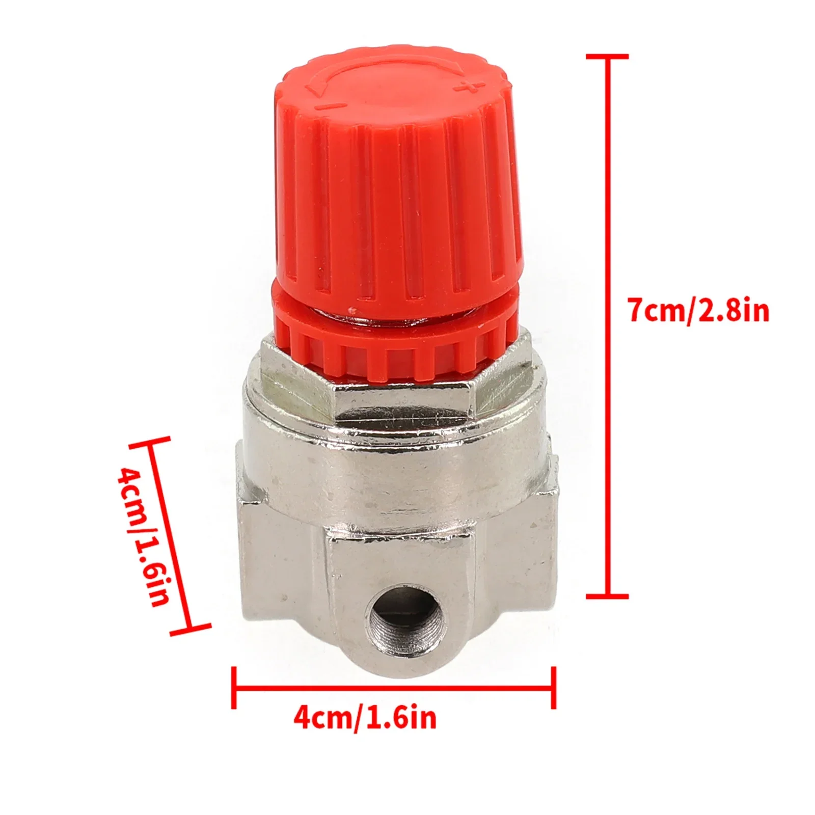 1pc Pressure Regulating Valve Filtration Valve High Accuracy 3 Holes Control Steel For Piston Air Compressor Accessories