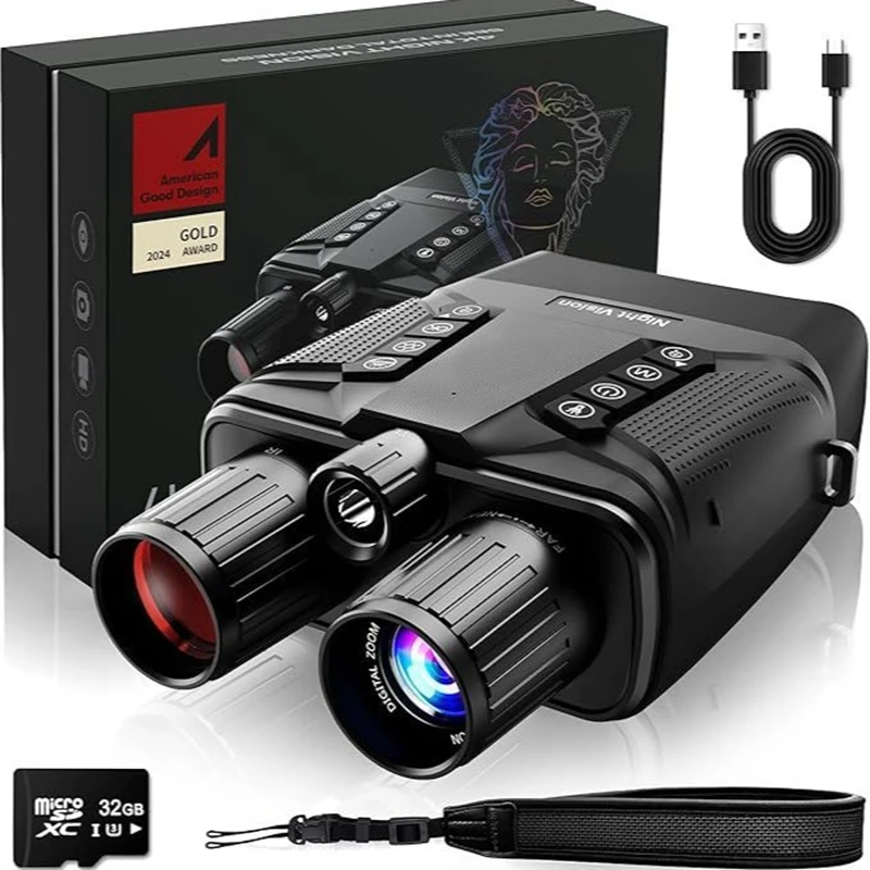 Handheld infrared digital night vision device, backlit button, high-definition binocular night vision telescope Z080