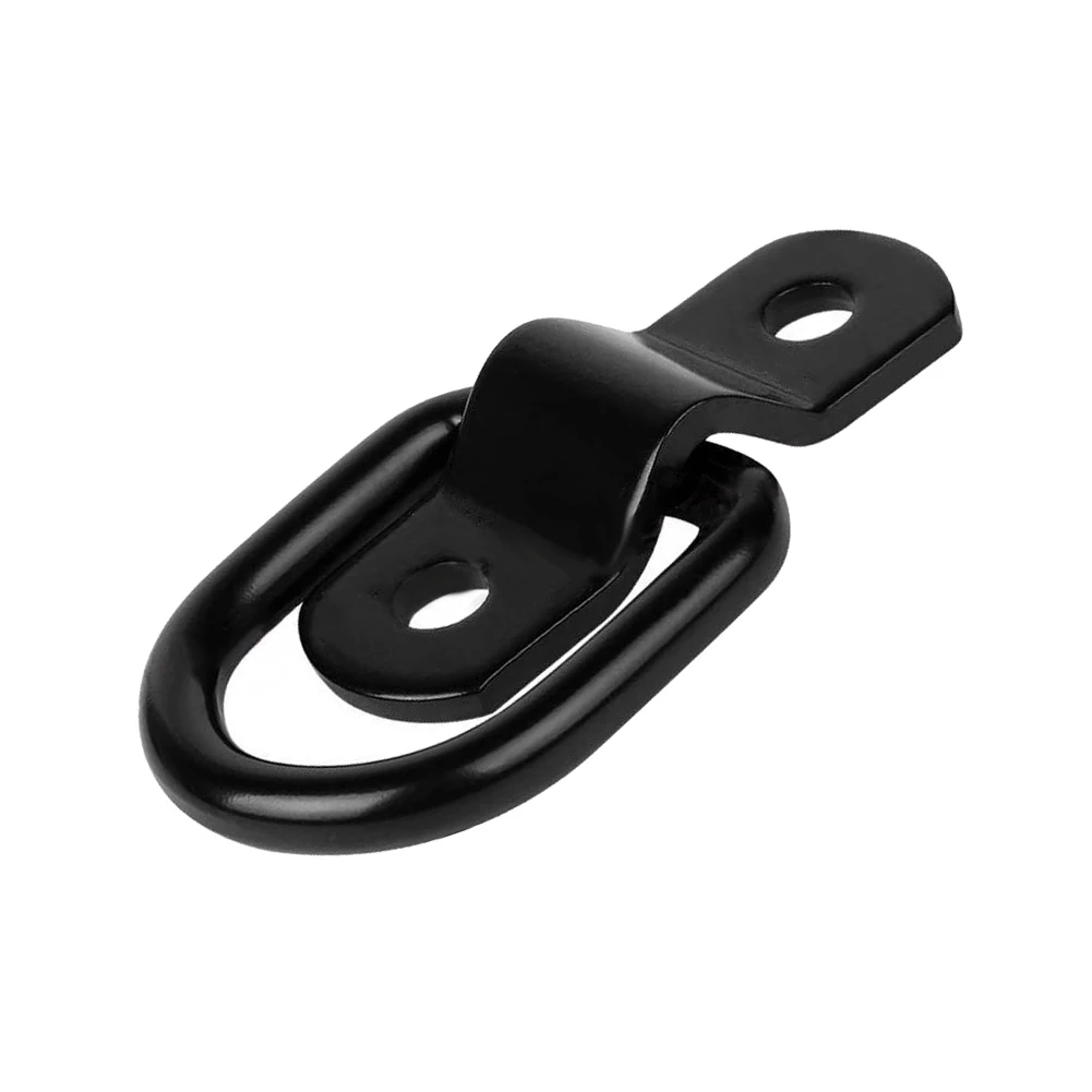 Tie Down Anchors Black D Ring Eyelets 304 Stainless Steel 6 Mm Thick Ring 3 Mm Reinforced Base Pre-drilled Holes view 3