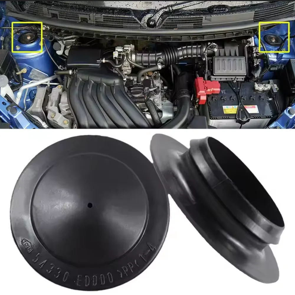 

2Pcs Car Strut Dust Protection Cap Shock Absorber Top Cover Suspension Mount Cover Cap Pressure Relief Cap Decorative Cover