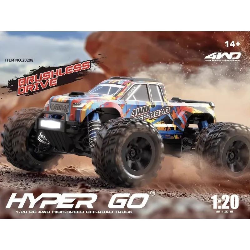 

MJX RC Climbing Car HYPER GO 20208 1/20 39KM/H High Speed Brushless Truck 4X4 Remote Control Toy Car Model for RC Gift