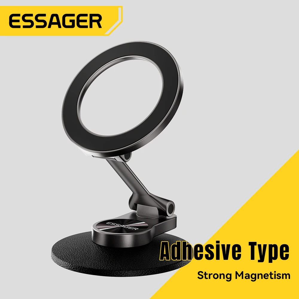 

Essager Magnetic Phone Holder for Magsafe Car Holder Adjustable Suction Cup Stand for iPhone 17 16 15 Pro Max Foldable Car Mount
