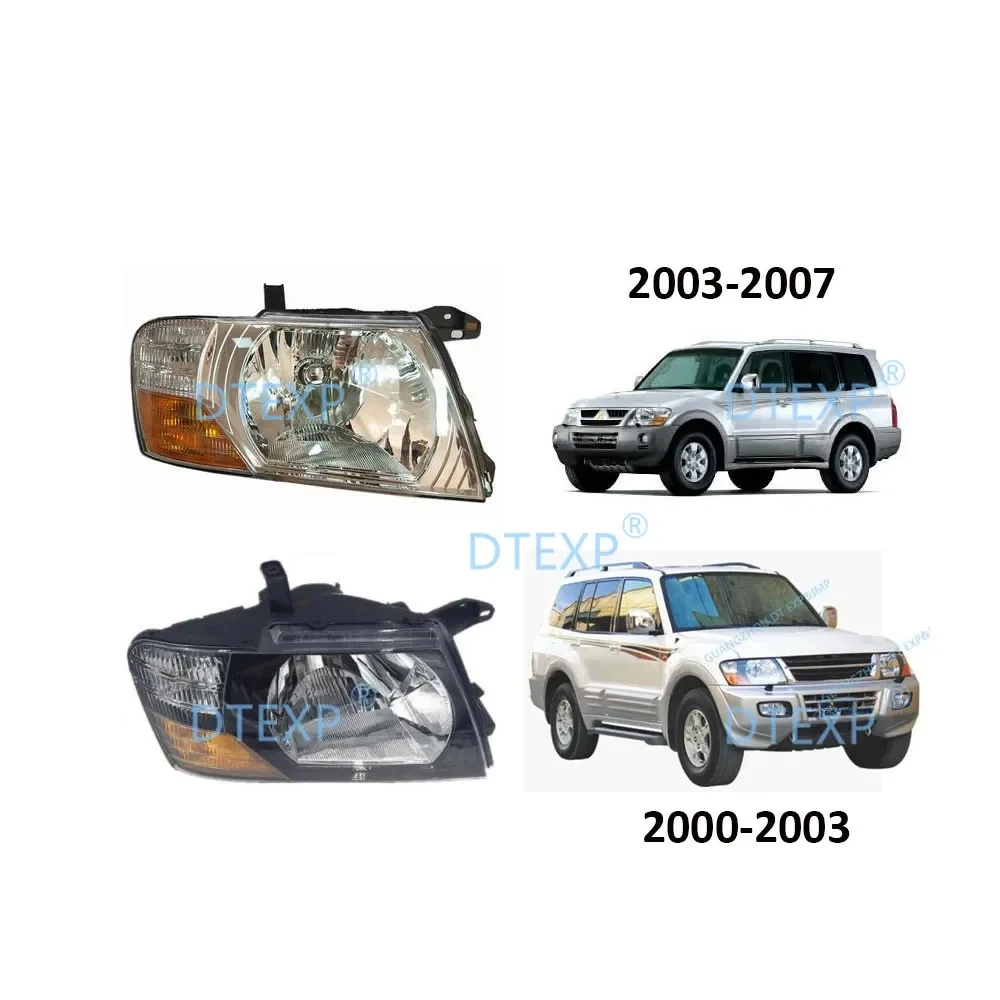 

1 PCS Manual Halogen Headlight For Pajero V70 Mn133753 Head Lamps For Montero 2000-2006 Front Clearance Lamp For Shogun V60