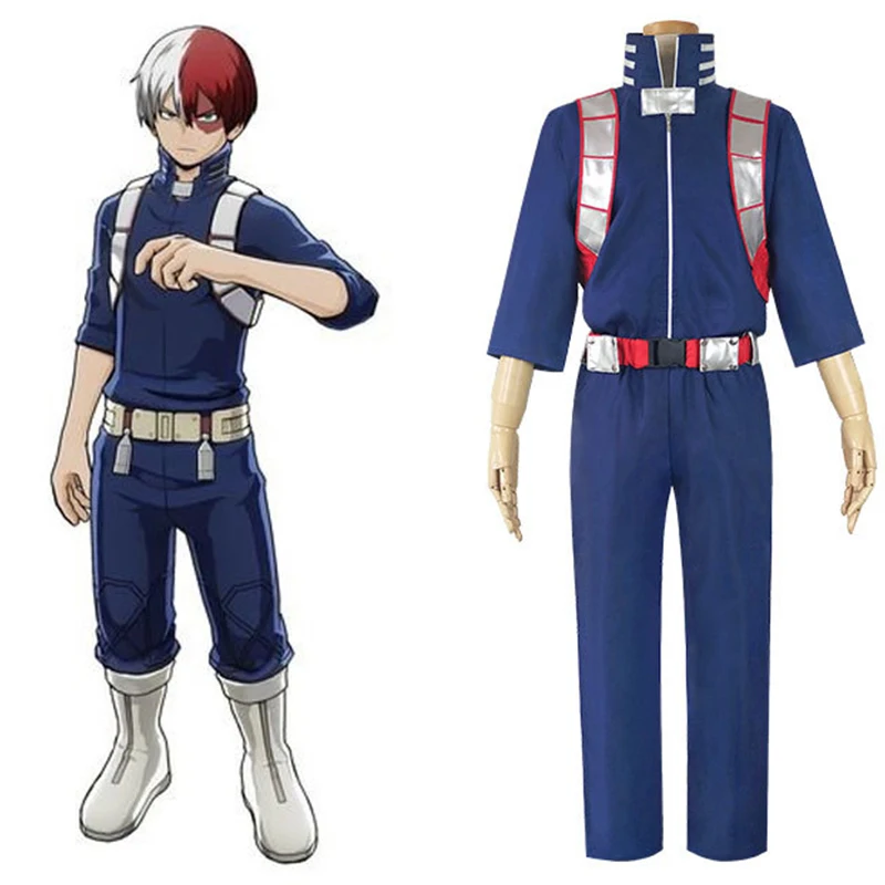 My Hero Academia Todoroki Shoto Uniform Midoriya Lzuku Bakugou Katsuki Ochaco Uraraka Cosplay Costume Wigs Party Cos Suits