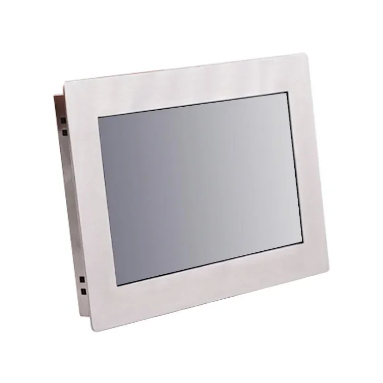 10 12 15 17 pollici SUS304 custodia in acciaio inossidabile robusto monitor touch screen industriale resistente alle intemperie per esterni