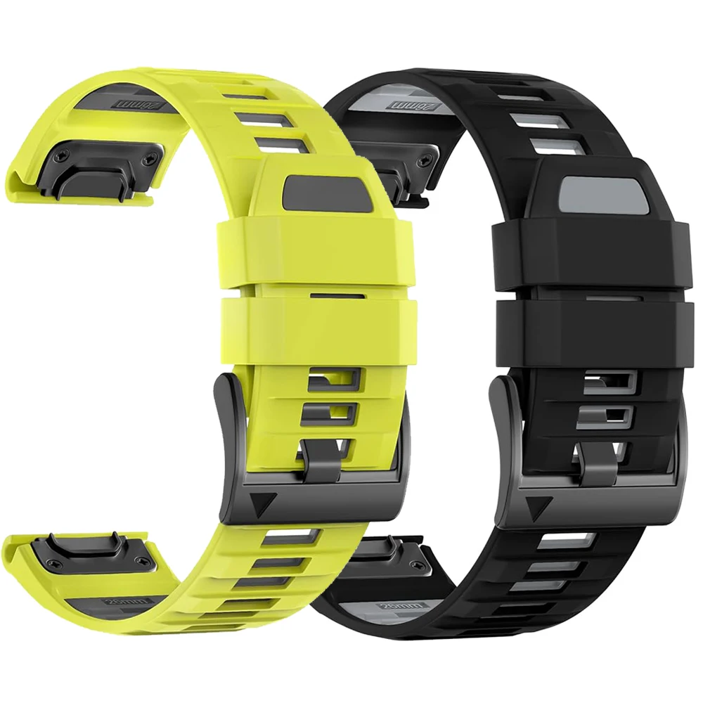 22 26 MM Silikon Armband Armband Für Garmin Fenix 8 E 7 7X 6X 6 Pro 5 5X Plus Epix Enduro 3 Armband QuickFit Release Armband