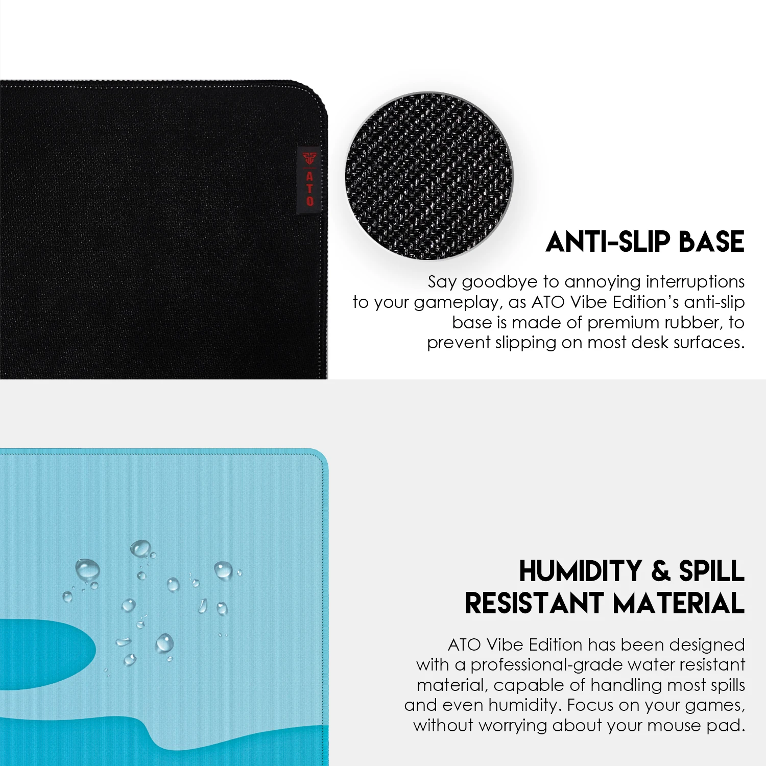 FANTECH ATO DESKMAT VIBE EDITION Gaming Mousepad 900x400mm COMFORT & CONTROL Water-Resistant and Anti-Fray Desk Mat