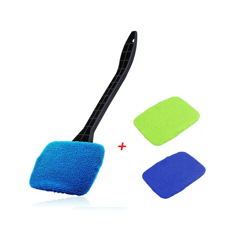 Car Windshield Cleaner Brush Kit Windshield Wiper Cleaning Wash Tool Inside Interior Auto Glass Cleaning Wash Tool Long Handle