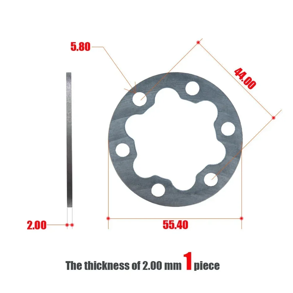 Reliable and Precise EBike Electric Scooter Brake Pads Spacer Six Holes Disc Washer Wheel Ensures Optimal Braking Efficiency