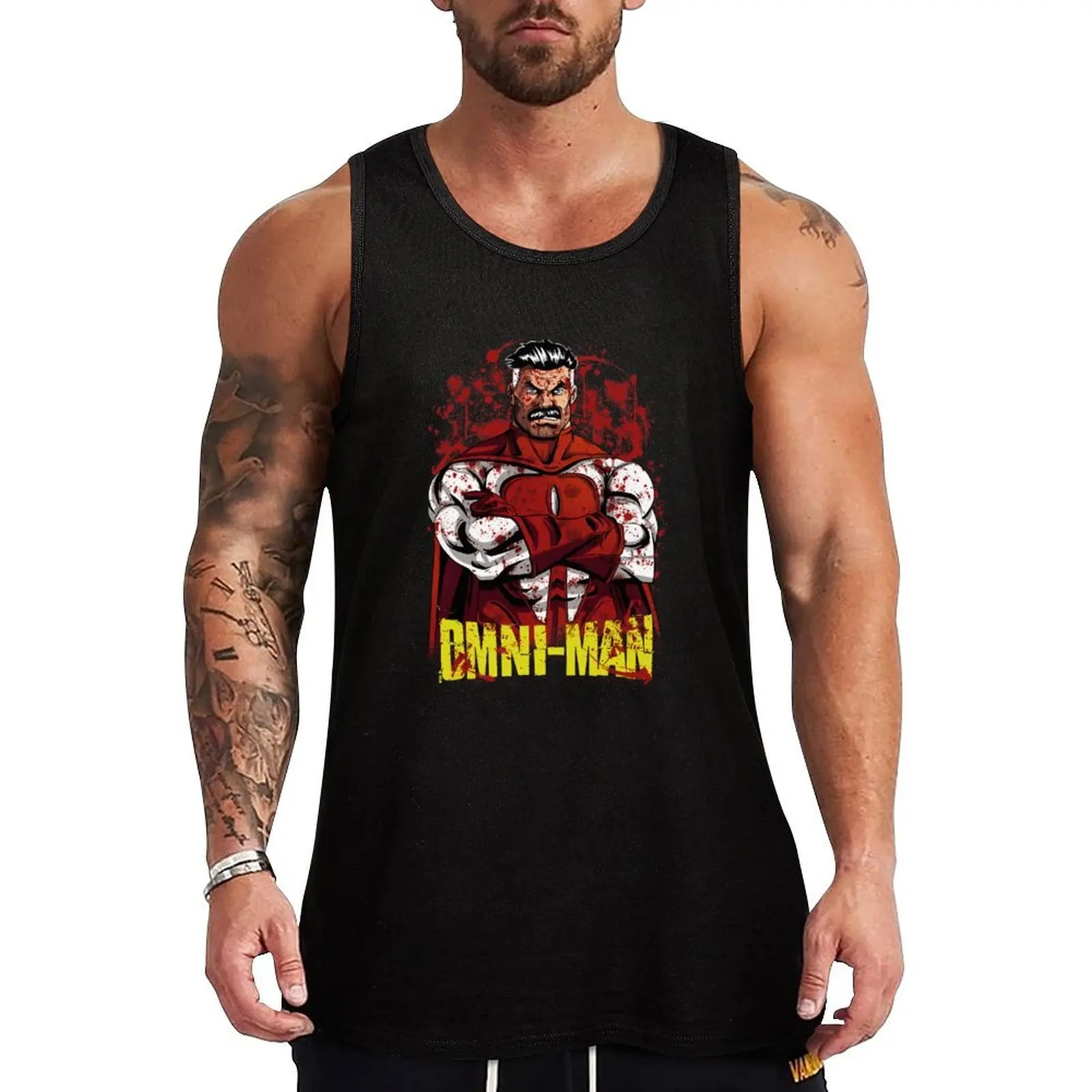 

Omni-Man - Omniman Tank Top Utility Work Tank Top Durable Casual Sleeveless