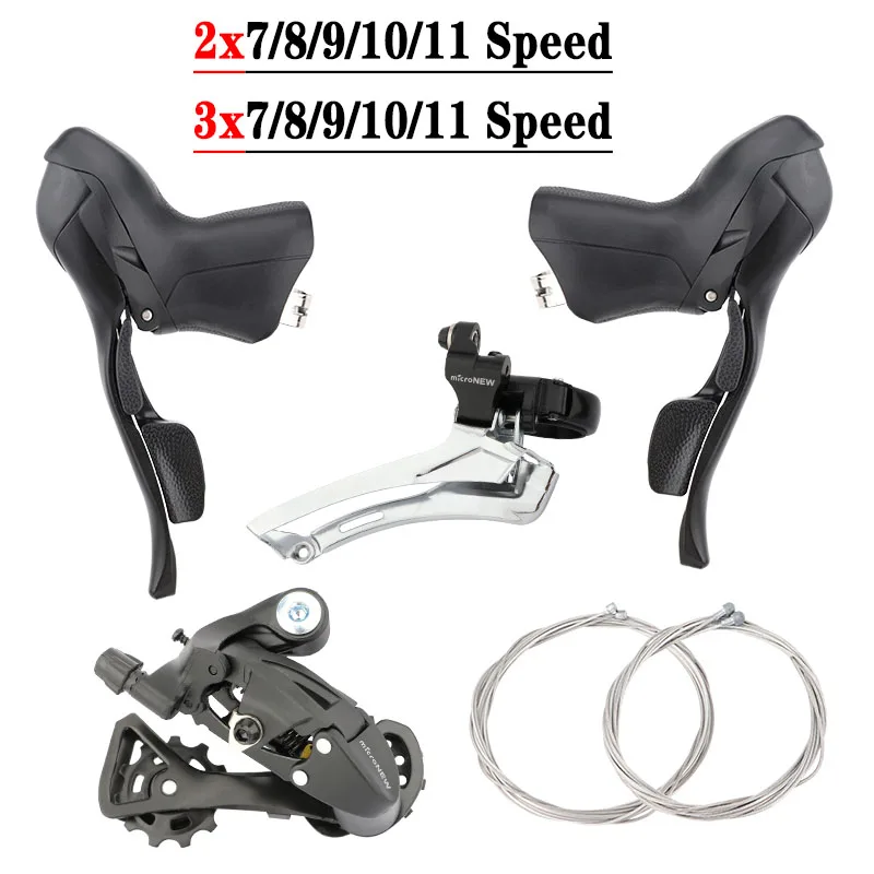 Original Road Bike Shifters Derailleur Groupset 3x7/8/9/10/11Speed Brake Lever Bicycle 2x7/8/9/10/11 Speed For SHIMAN0 Parts