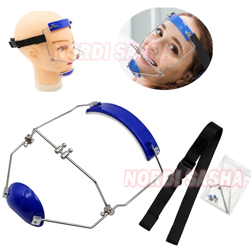 1Pcs Adjustable  Dental Orthodontic Mask Forward Pull Headgear Face Mask with Single Lever Orthodontic Traction Appliance