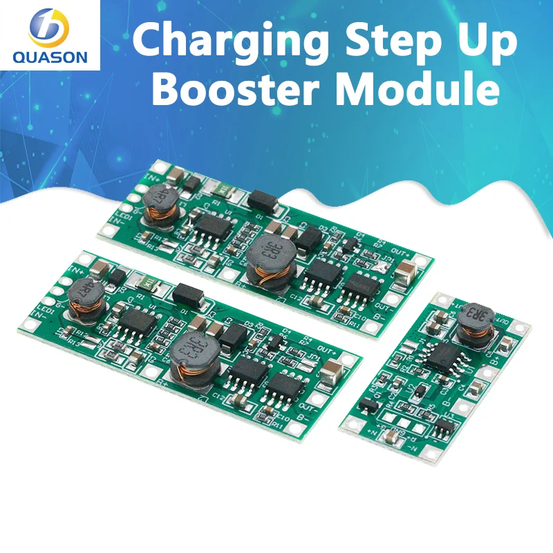 DC 5V 9V 12V Charging Step Up Booster Module for 18650 Lithium Battery UPS Voltage Converter Protection