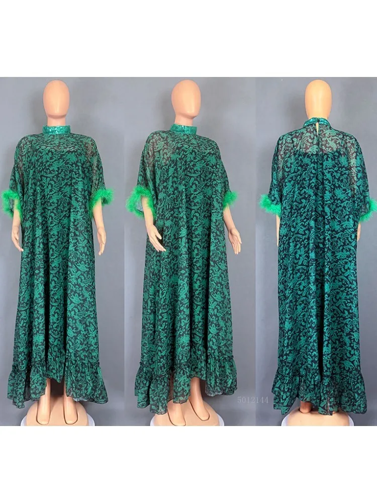 

Африканские платья для женщин Vetement Femme Dashiki Abaya Maxi Dress Африканская одежда Dashiki Ankara Платья 2023 Лето Осень Новинка