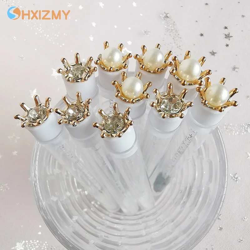 1PCS Reusable Pearl Crown Makeup Brushes Tube Eyelash Brush Mascara Brush Eyelash Brush Tube