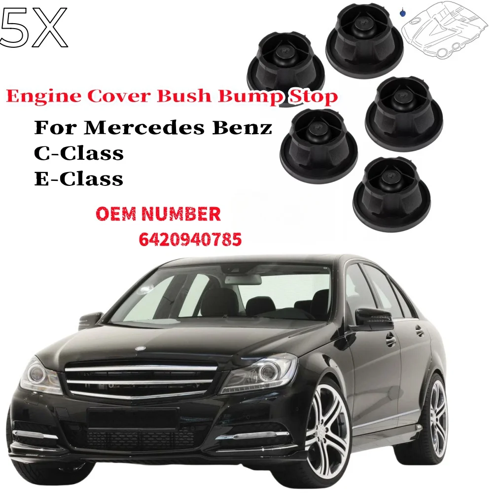 Engine Cover Trim Rubber Mount Grommet Bush Bump Stop 6420940785 For Mercedes C-Class E-Class Sprinter Valente Viano 2003-2020