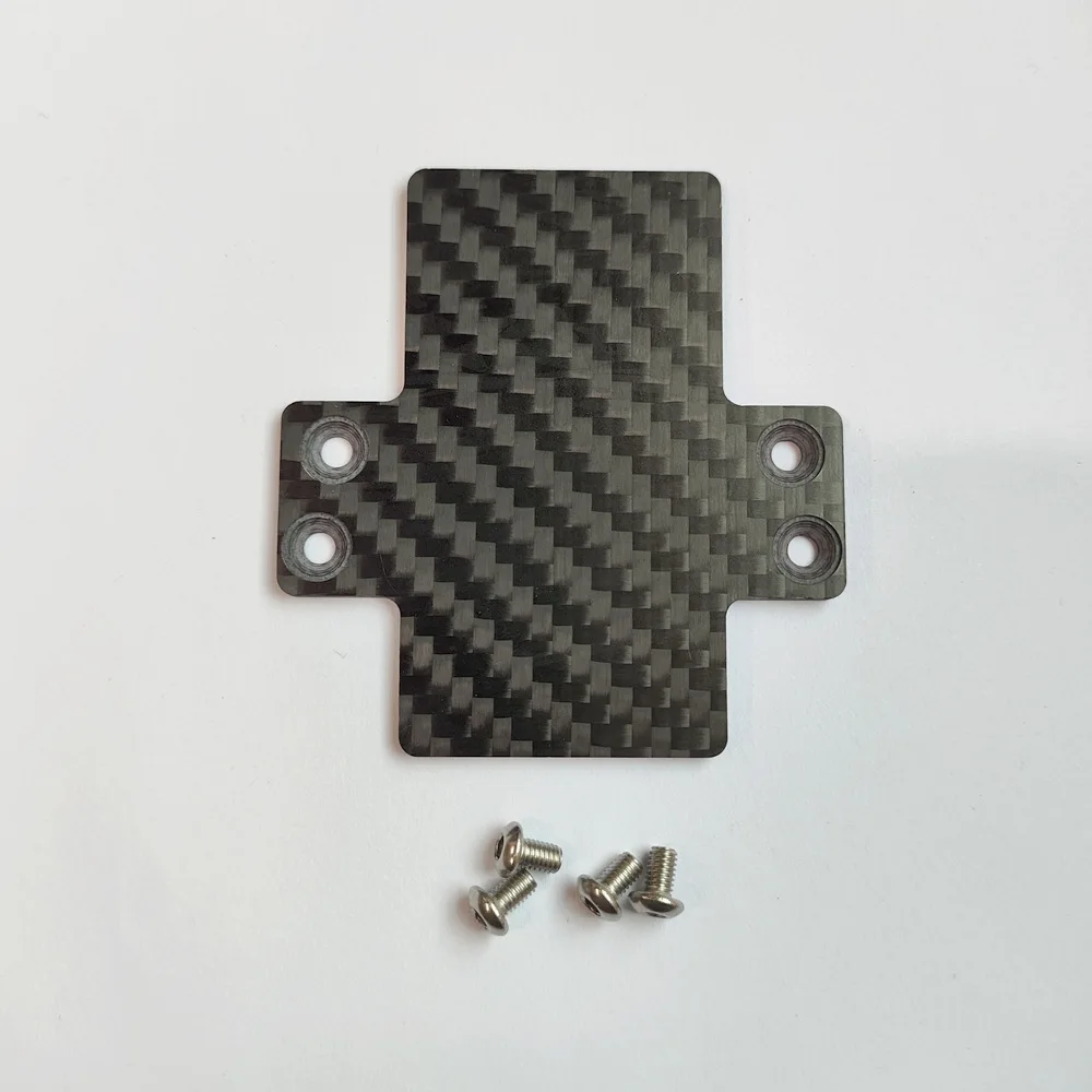 ESC Mount Plate Fixing Carbon Fiber Plate for TRAXXAS Maxx V1 V2 1/10 4X4 RC Car Upgrade Spare Part