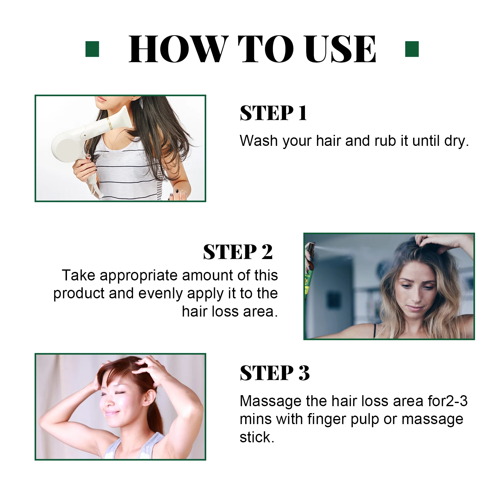 Ginger Hair Spray Root Care Serum Scalp Nourishing Hair Mist for Dry Frizzy Hair Daily Hair Care view 6