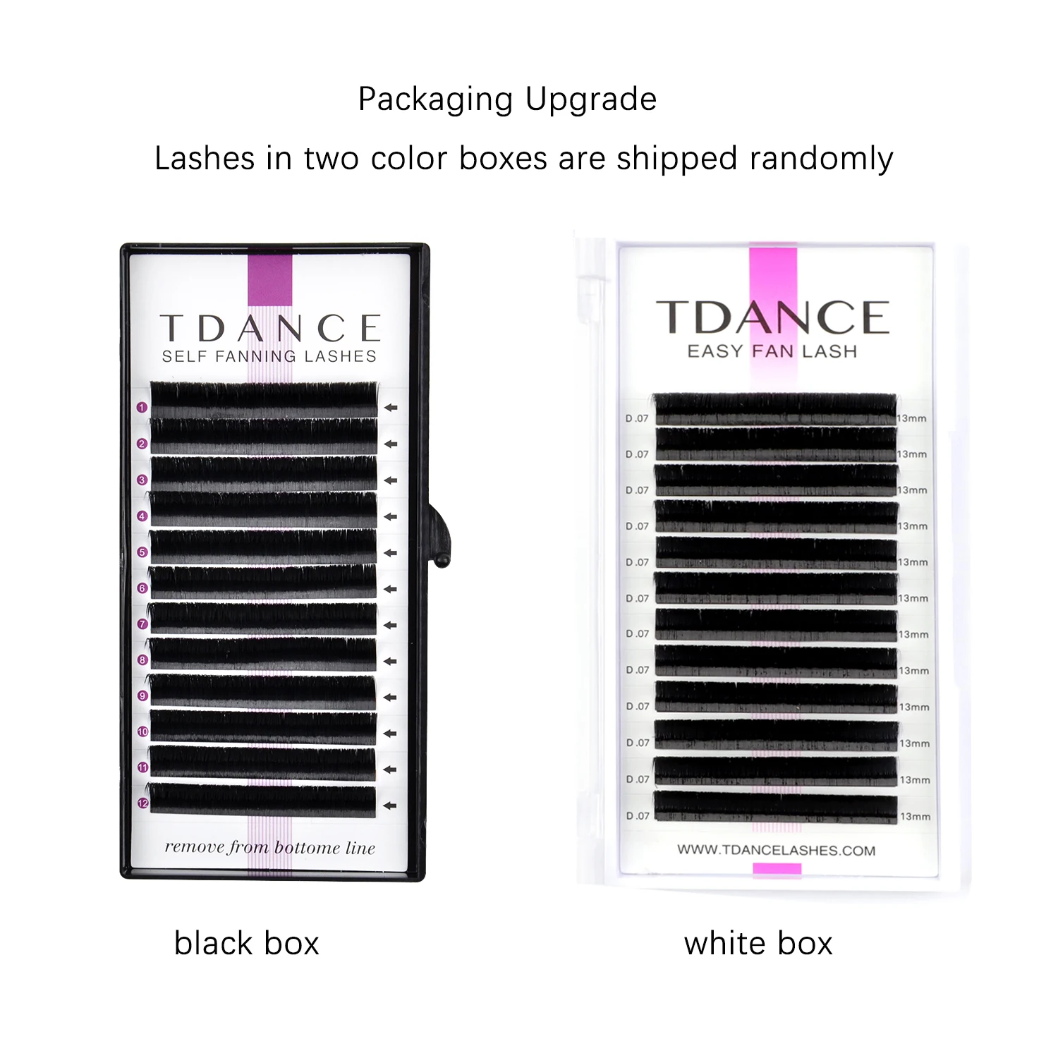 TDANCE Individual Easy Fan Eyelashes Extention Faux Mink Soft Natural Volume Makeup Fast Blooming False Lash Growth Lift Beauty