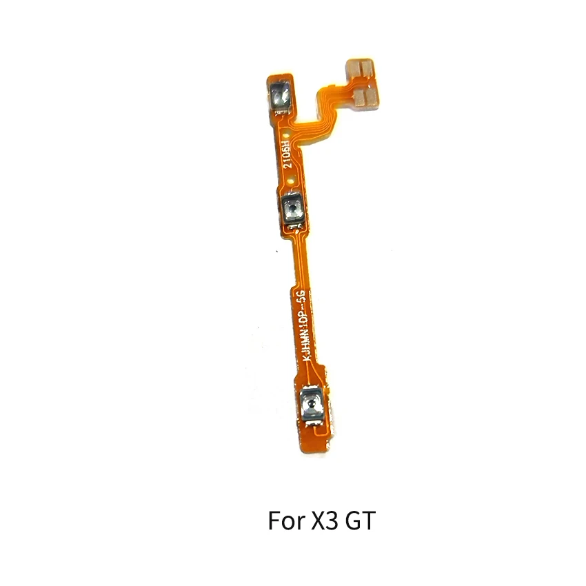 Power Volume Button Flex Cable For Xiaomi Poco X3 / X3 NFC / X3 Pro / X3 GT / X4 Pro 5G / X4 GT Side Key Switch ON OFF Button