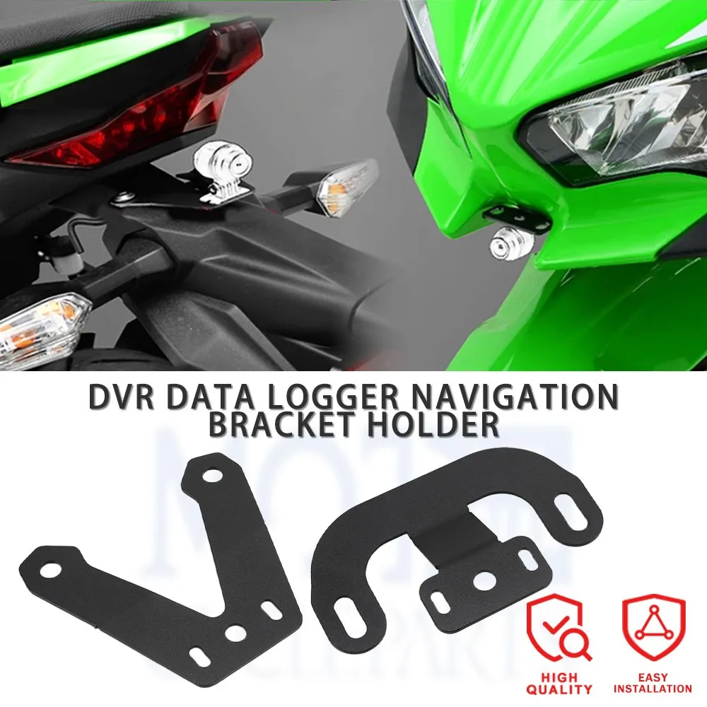 

NINJA400 NINJA500 For Kawasaki Ninja 400 500 2018-2025 Front/Rear DVR Data Logger GPS Navigation Bracket Holder Stand ninja400