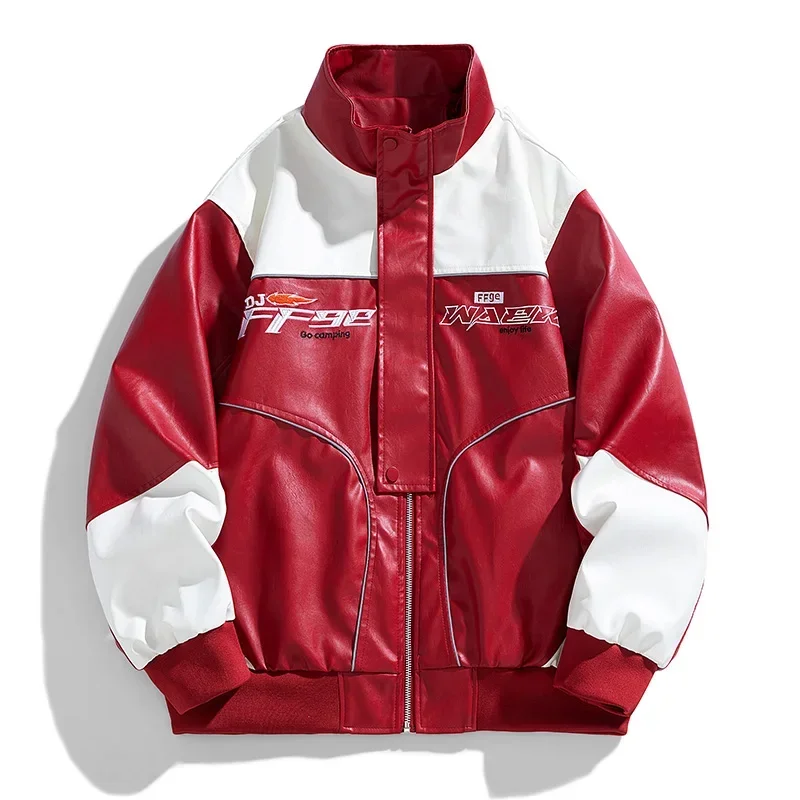 

Autumn Winter Fashion Trendy Men's Baseball Jacket Man Leather Comfortable Breathable Fashion Multi functional Leather Jacket