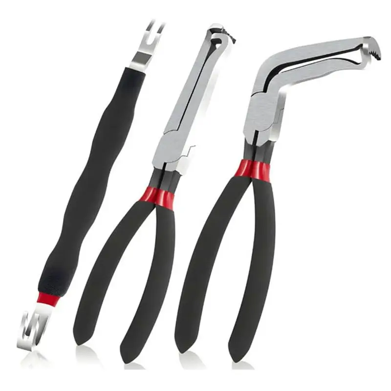 ABKJ-3Pcs Fuel Line Remove Separator Electrical Connector Disconnect Plier Spark Plug Disassembly Tool C