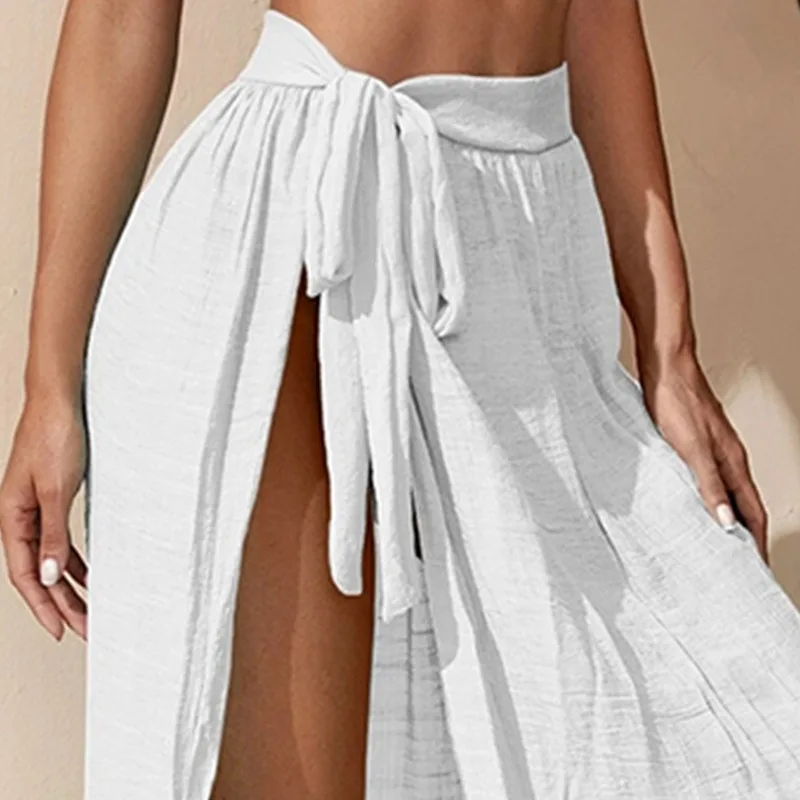 Robe de plage une pièce transparente pour femme, noir doux, solide, bikini parbones, couverture de plage, longue demi-robe, crème solaire, sexy