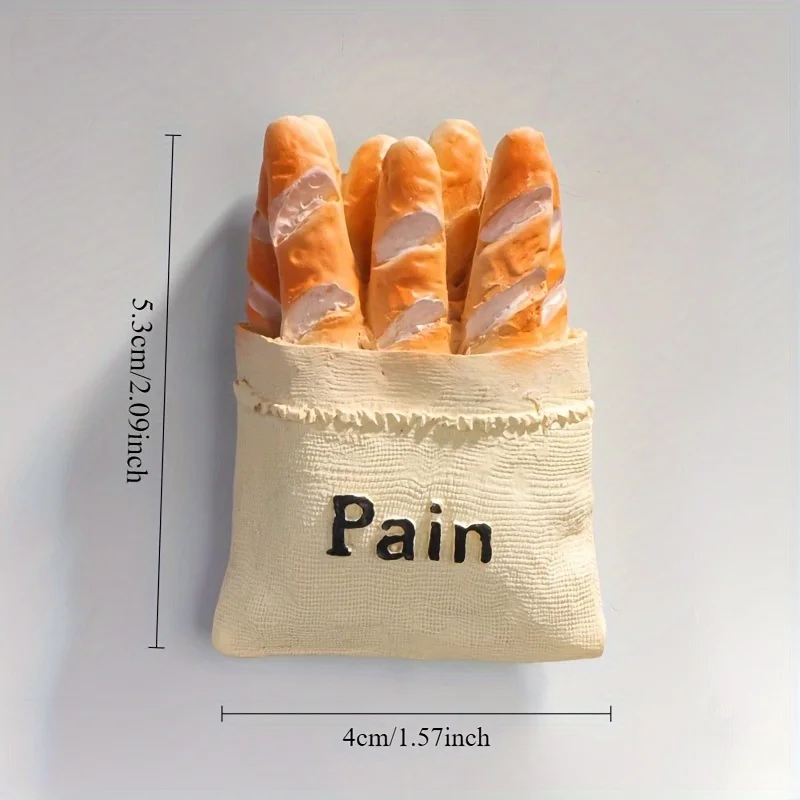 5 قطع من مغناطيس تزيين الطعام - طماطم واقعية، بيض، معجنات، مغناطيس ثلاجة زجاجة دواء - للمطبخ، المكتب، النوم #3