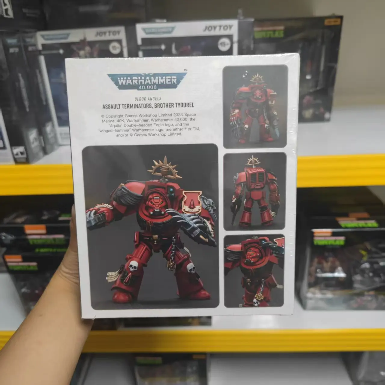 

【JOYTOY】Warhammer 40K Blood Angels Assault Terminators Brother Tyborel 1/18 модели экшн-фигурок