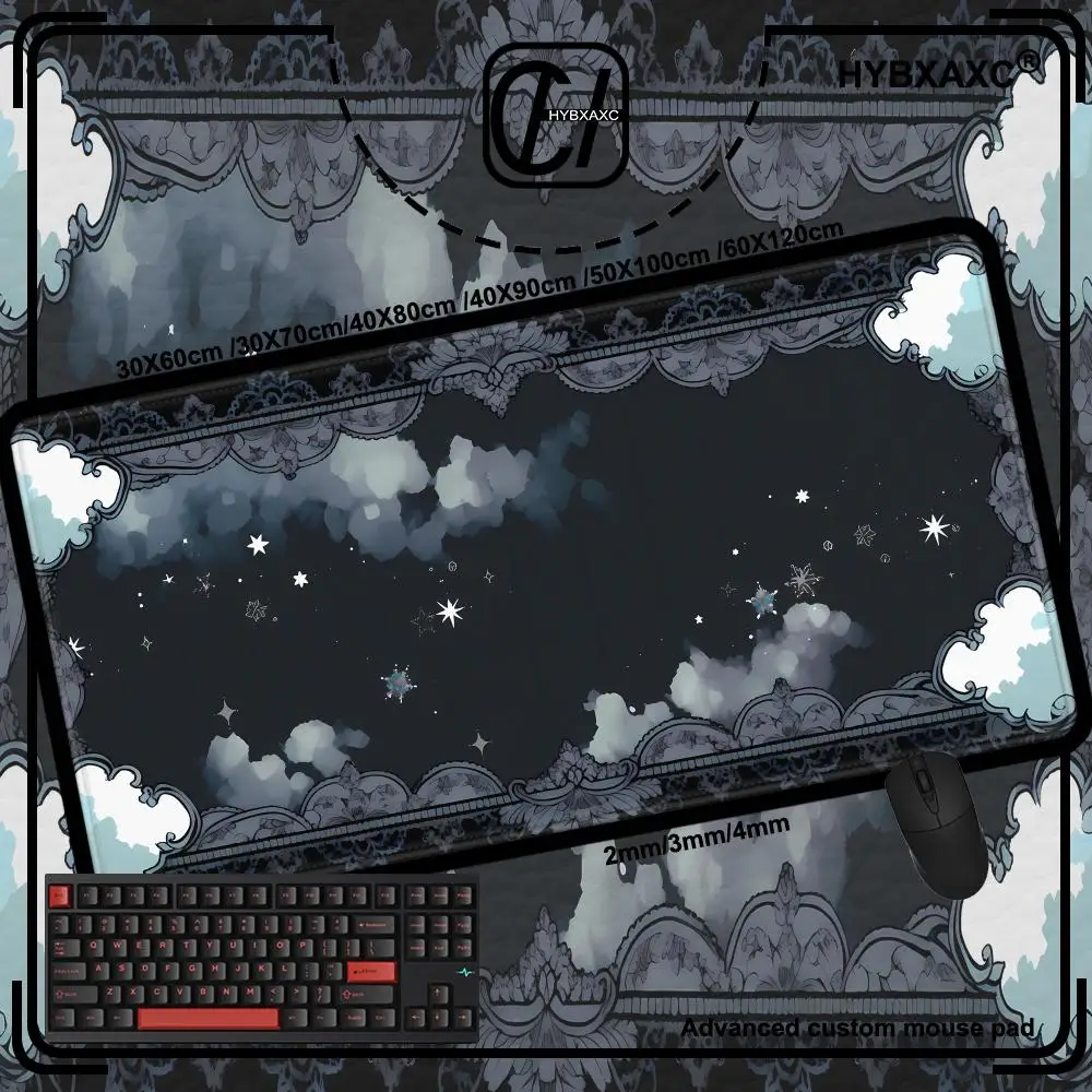 Starry Sky Moon Mousepad Mouse Pad Mouses Rug Office Accessories Desk Mat Mousepad HYBXAXC Keyboard Gaming Mats Xxl Large Carpet