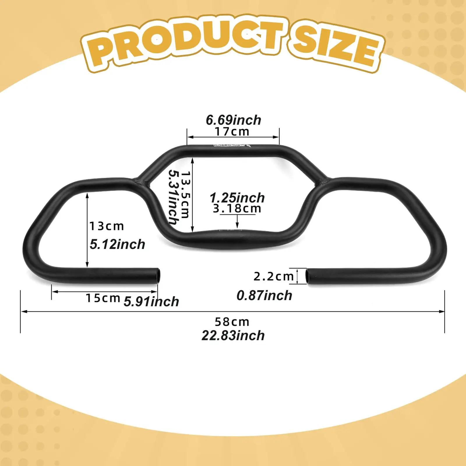 

Universal Bicycle Butterfly Handlebar Ergonomic Aluminum Alloy Cycling Bar Outdoor Riding for Mountain Road Bikes