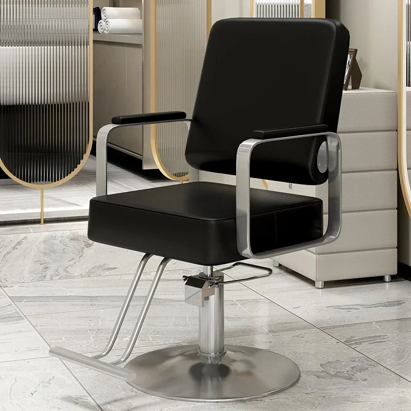 

Hydraulic Armchairs Chair Simple Stylist Leather Pedicure Barber Chair Taburete Con Ruedas Estetica Barber Furniture DWH