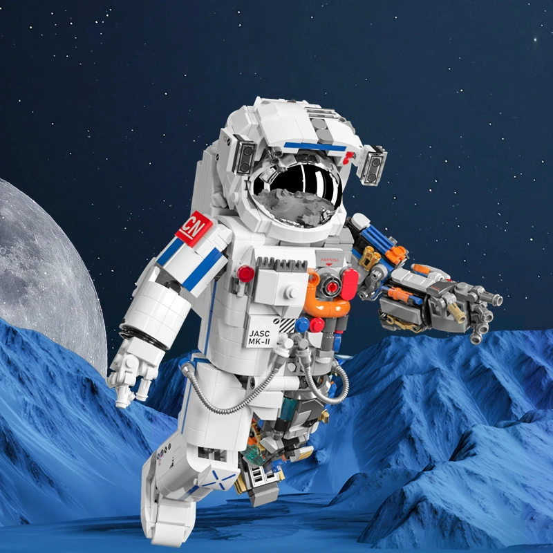 

900PCS Spaceman Astronaut Building Bricks Space Set Model Space Explore Adventure DIY Brick Kits Toy for Children Adult Gifts