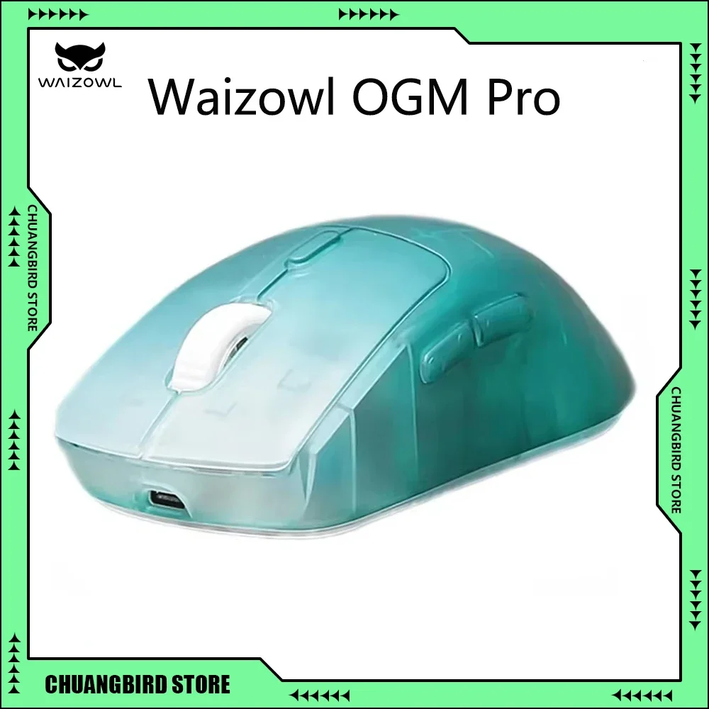 Waizowl OGM Pro Customize Ergonomics Mouse 3 Mode Wireless Bluetooth Wired E-sports Light Weight Gamer Mice Laptop Accessories