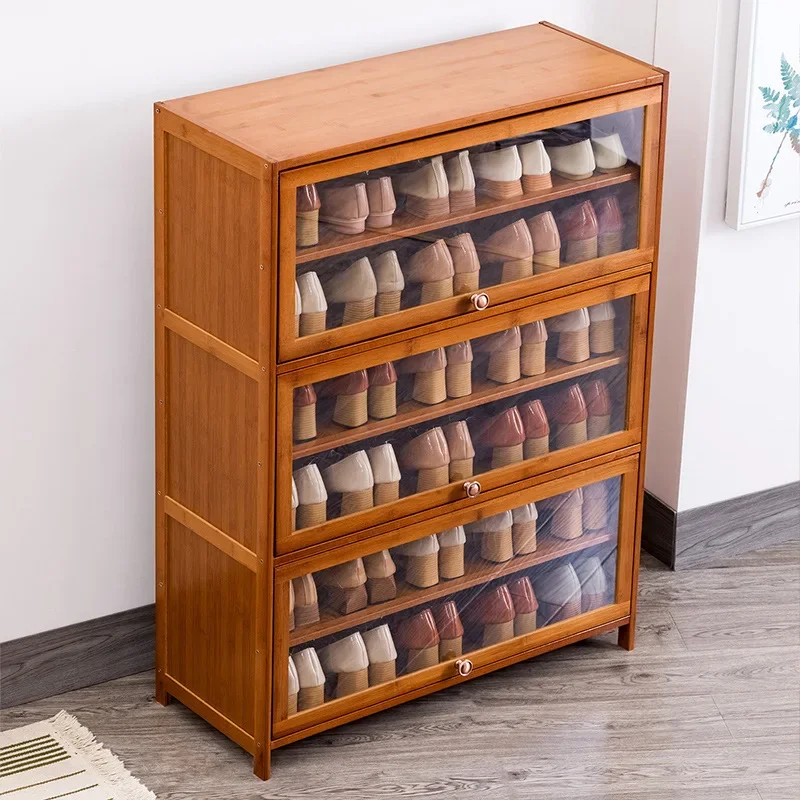 Shoe cabinet storage rack, large-capacity entrance at home entrance, space-saving ultra-thin non-solid wood balcony