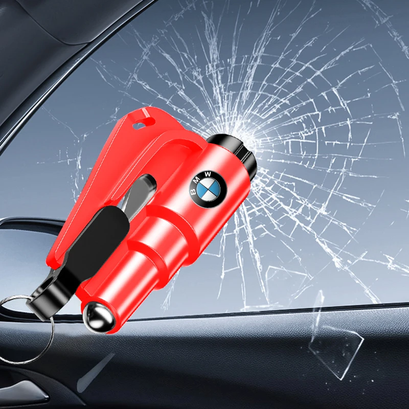 2-in-1 Car Safety Hammer Auto Emergency Glass Window Breaker Car Tool For BMW 320i 325i 320Li 325Li 330Li X7 X3 X4 X5 X6 E39 E60