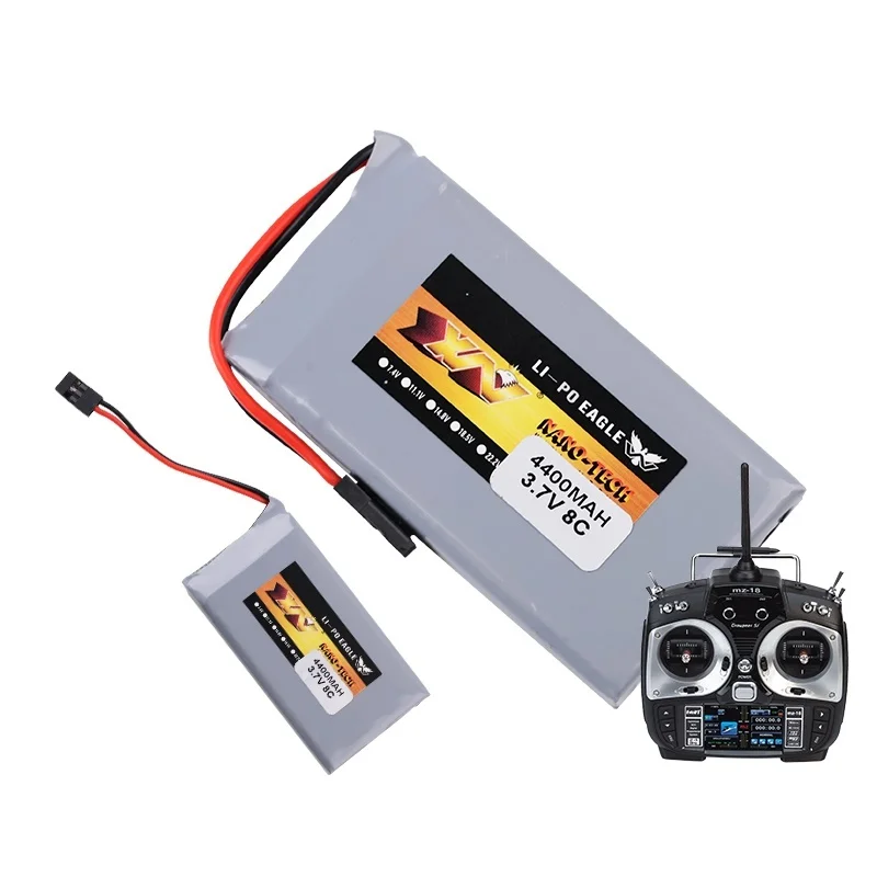 Batteria Lipo 3.7V 4400mAh 8C per batterie GRAUPNER MZ-18 MZ-24 RC MZ18/MZ24 accumulatore telecomando per aeromodelli