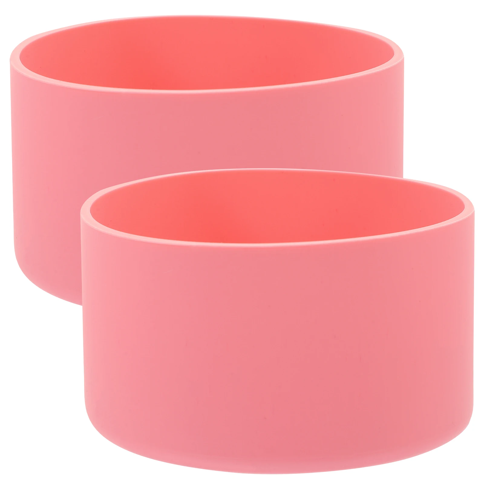 

2Pcs Silicone Bottle Boot Nonskid Bottom Cover Elasticity Heat Insulation Non-Fading Practical Home Supplies Water Bottle Boot