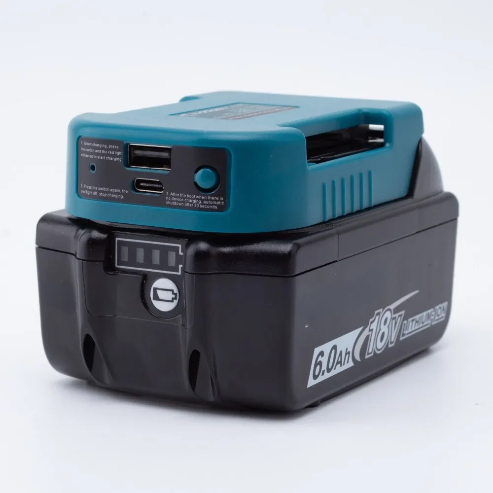 

Battery Charging Adapter Compatible With Makita 18v Lithium USB Type-C Power Converter Adapter(Battery Not Included)