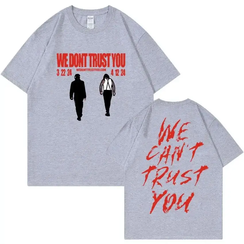 Rapper Future Metro Boomin We Don't Trust You Album T-Shirt Men's Hip Hop Gothic Vintage Cotton Short Sleeve T Shirts Streetwear